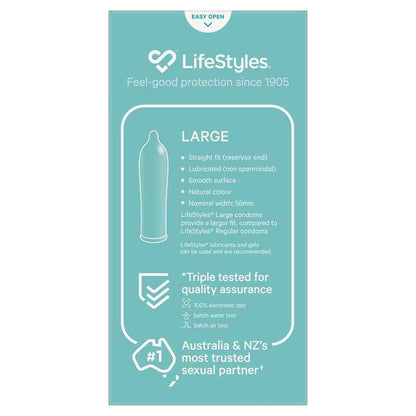 LifeStyles Condoms Large 10 Pack