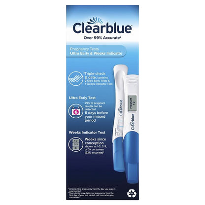 Clearblue Pregnancy 1 Digital Test & 2 Visual Tests 3 Tests