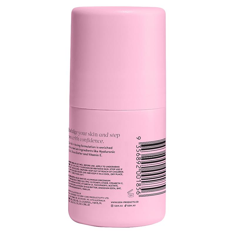 Gem Skin-Loving Antiperspirant Deodorant Roll On Coconut Vanilla 50ml