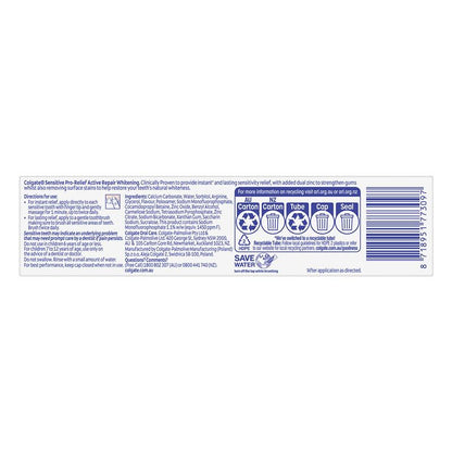 Colgate Toothpaste Sensitive ProRelief Active Repair +Gum Care 110g