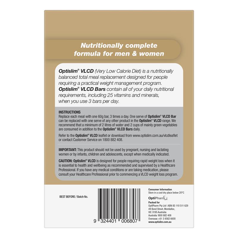 Optislim VLCD Bar Cappuccino Crunch 5 Pack - GimmeNow