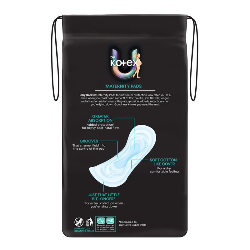 U by Kotex Maternity Pads 10 Pack