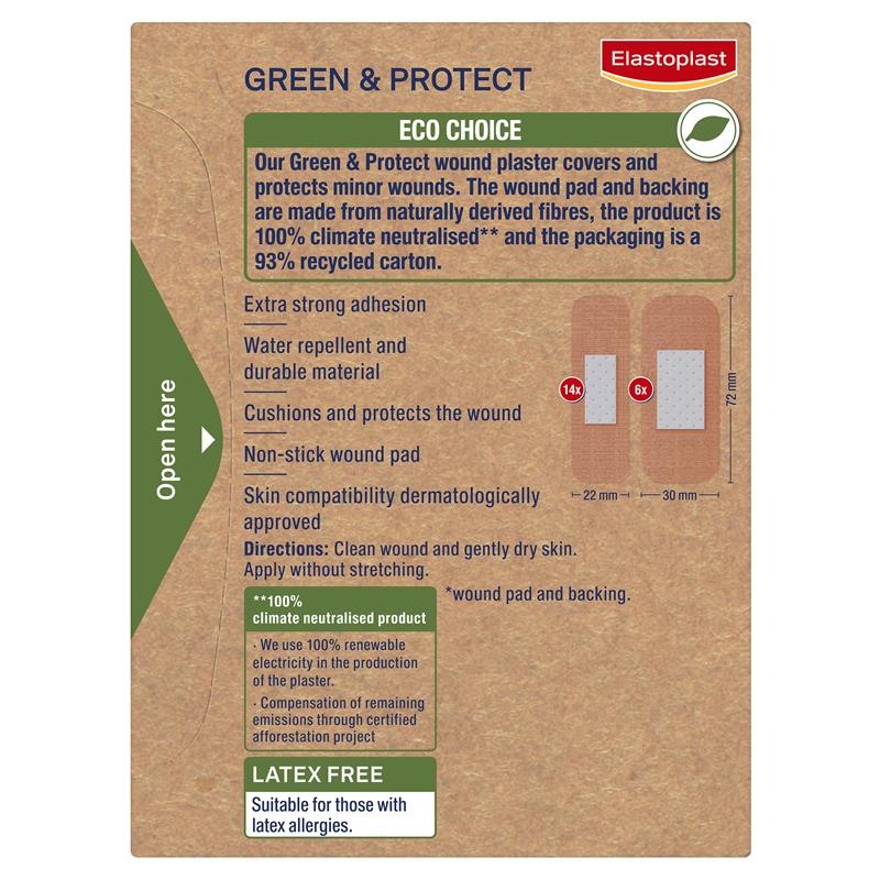 Elastoplast Green & Protect 20 Pack