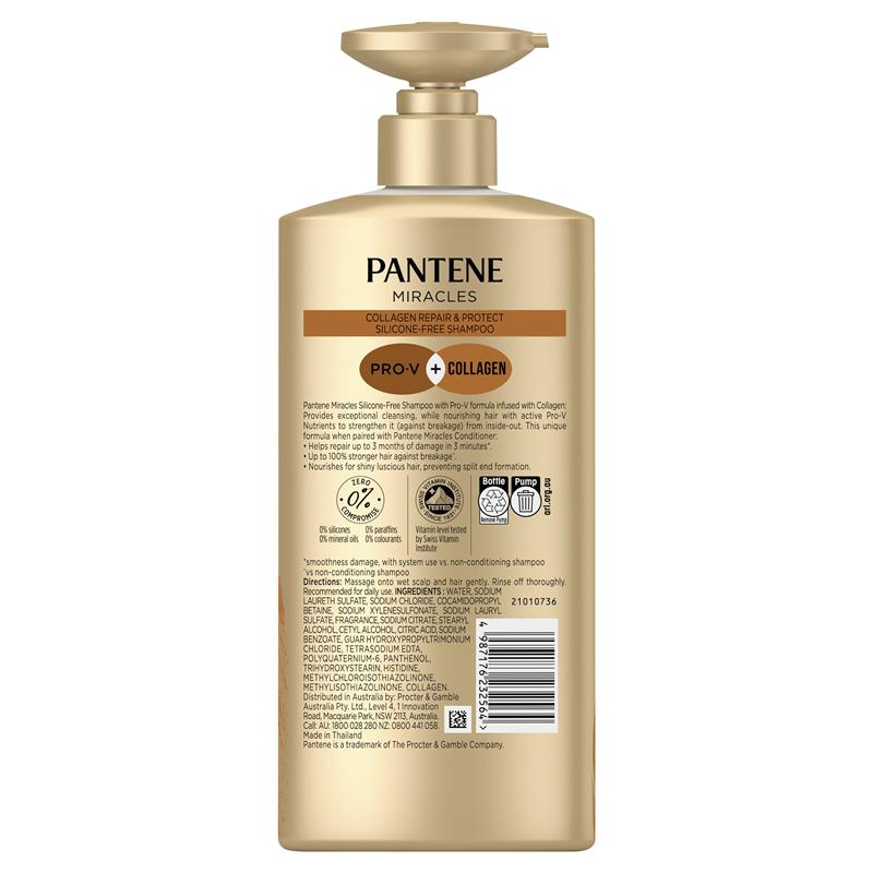Pantene Miracles Collagen Repair & Protect Shampoo 650ml