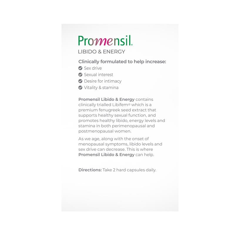 Promensil Libido & Energy 60 Capsules - GimmeNow
