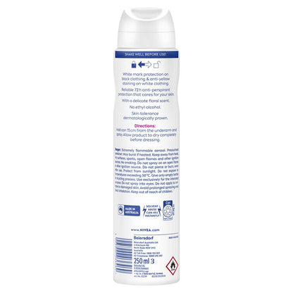 NIVEA Black & White Clear Aerosol Deodorant 72H Protection 250ml