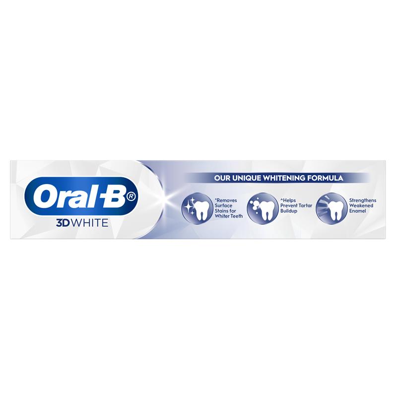 Oral B Toothpaste 3D White Strengthen Enamel 110g
