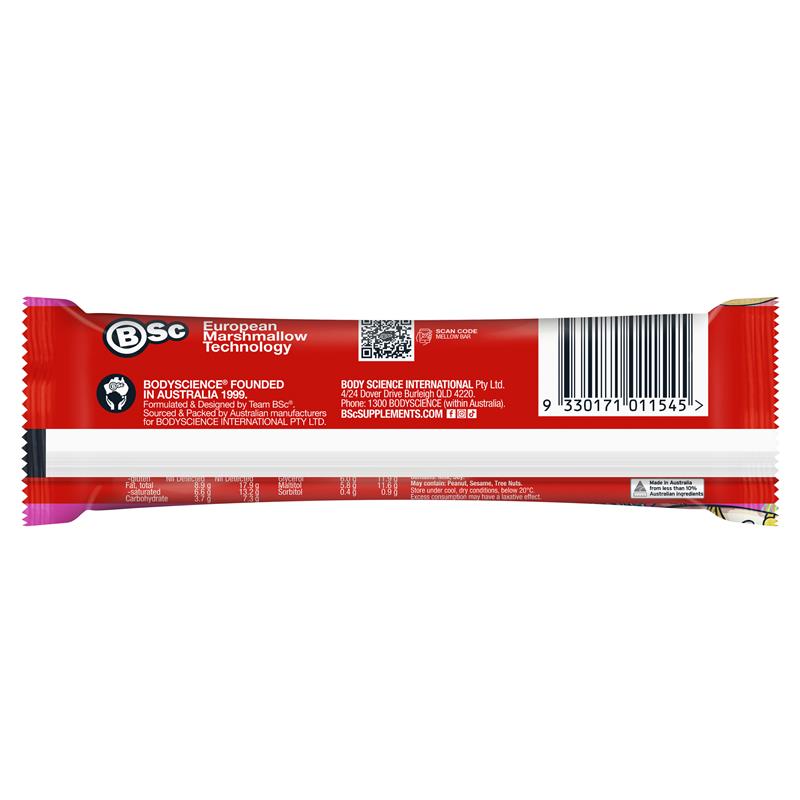 BSc High Protein Mellow Bar Strawberry 50g