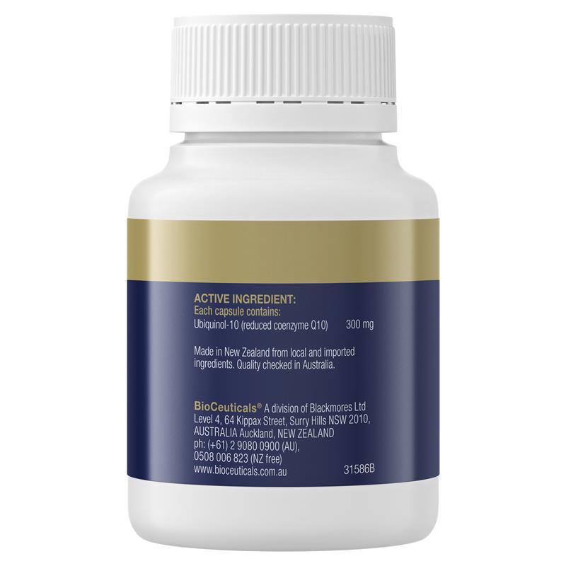 BioCeuticals Ubiquinol BioActive 300mg 30 Capsules