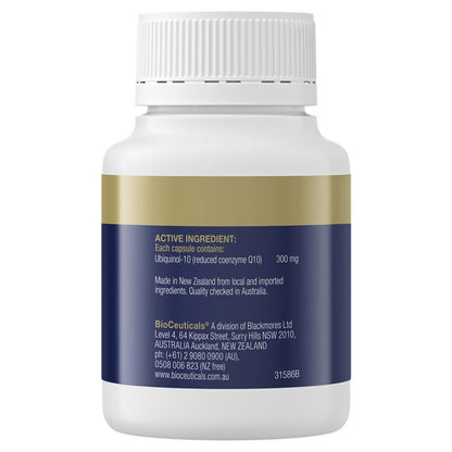BioCeuticals Ubiquinol BioActive 300mg 30 Capsules