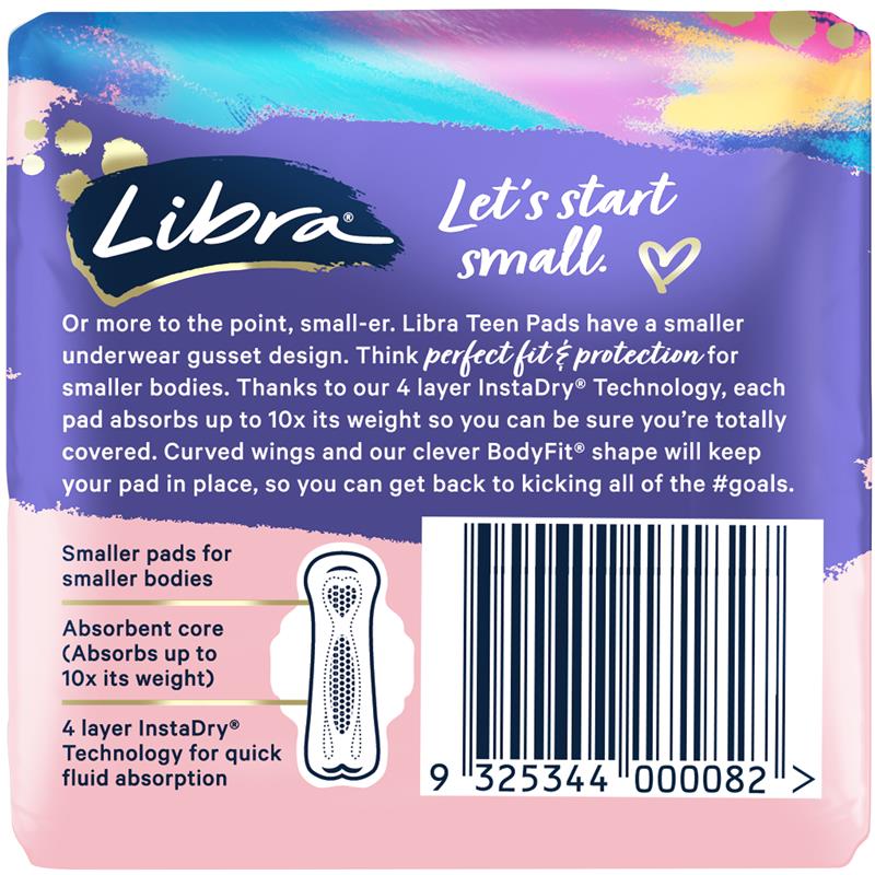 Libra Girl Pads Regular Wing 12 Pack