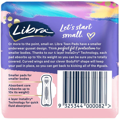 Libra Girl Pads Regular Wing 12 Pack