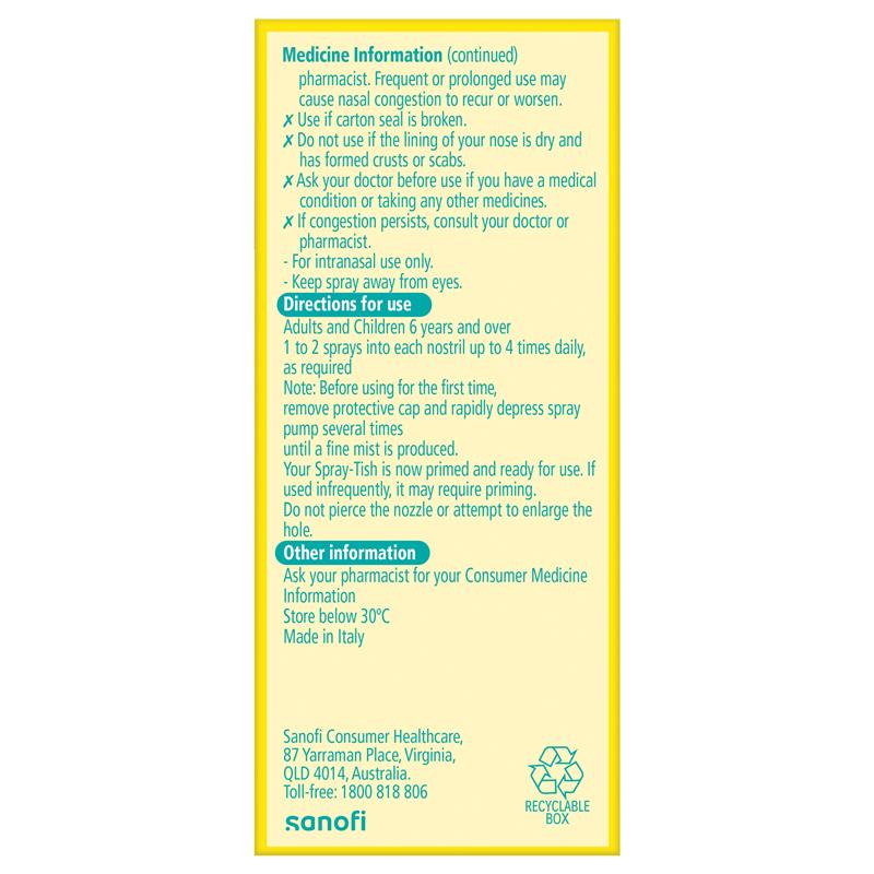 Spray-Tish Nasal Decongestant 10ml