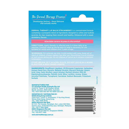 Dermal Therapy Lip Balm Stick Strawberry 4.8g