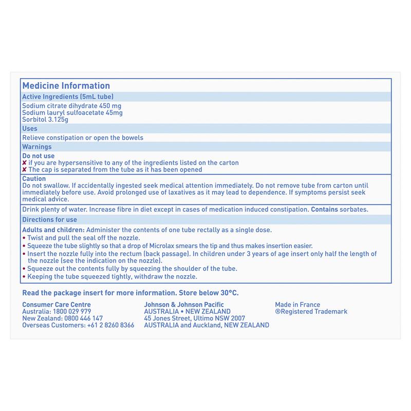 Microlax Enemas 5mL 12