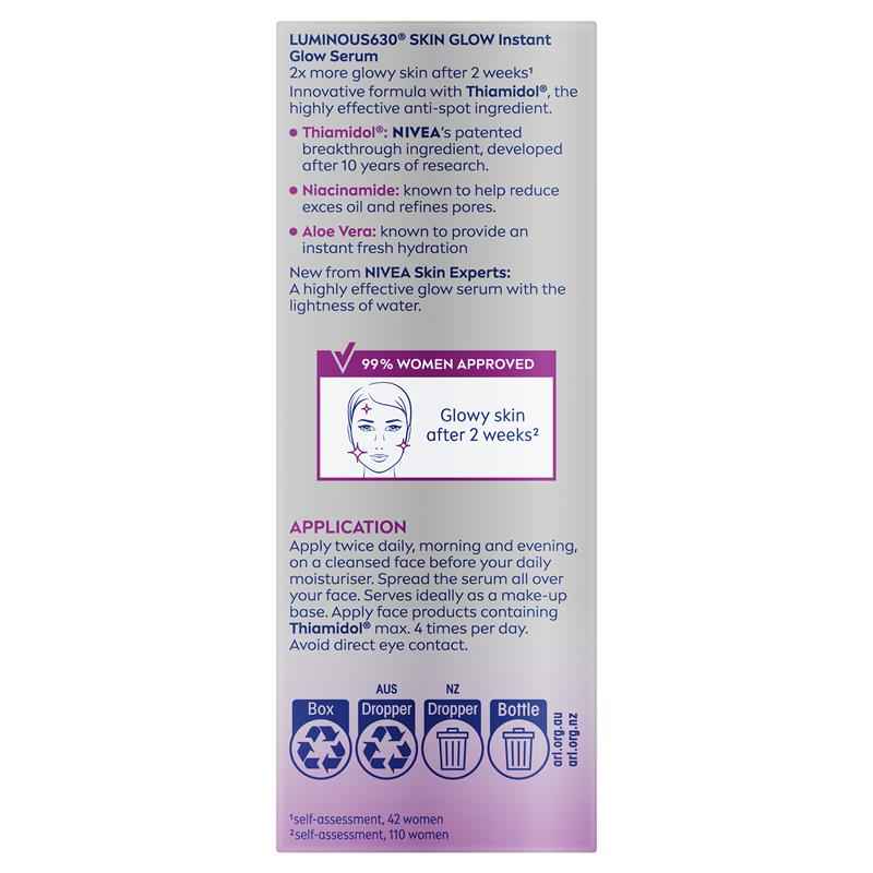 NIVEA Luminous 630 Skin Glow Serum 30ml