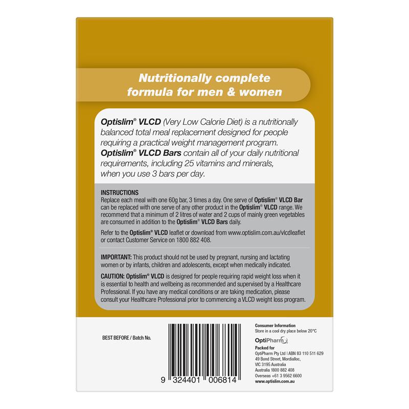 Optislim VLCD Bar Peanut Butter 5 Pack - GimmeNow