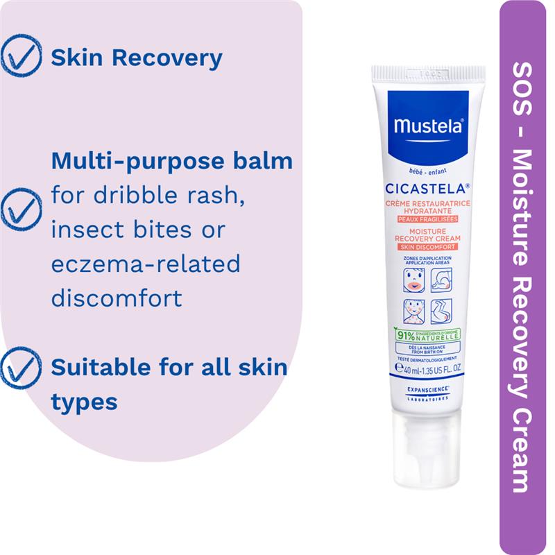 Mustela Cicastela Moisture Recovery Cream 40ml