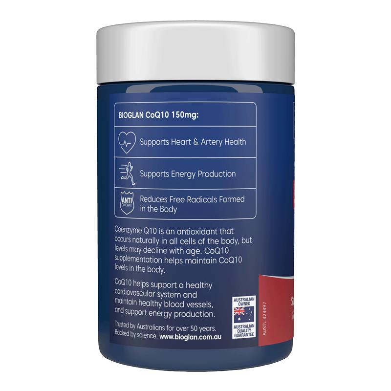 Bioglan CoQ10 150mg 150 Capsules
