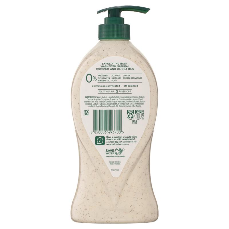 Palmolive Body Butter Coconut & Jojoba Exfoliating Body Wash 750ml - GimmeNow