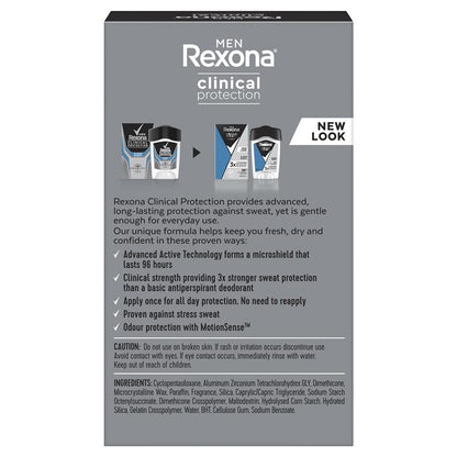 Rexona Men Clinical Protection Antiperspirant Cream Stick Clean Scent 45ml