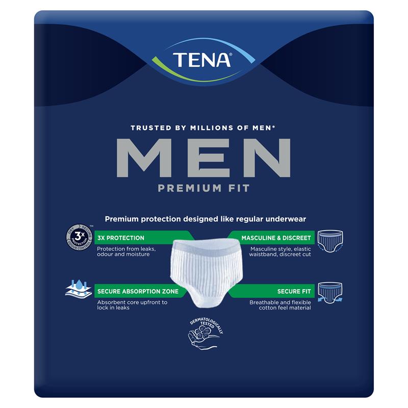 TENA Men Level 4 Pants Medium/Large 8 Pack