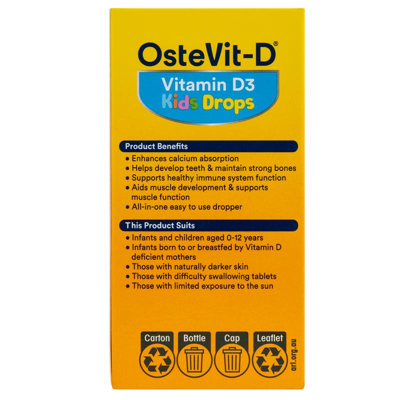 OsteVit-D Vitamin D3 Kids Drops 15ml Liquid