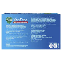 Vicks VapoDrops + Painful Sore Throat Honey 16 Lozenges
