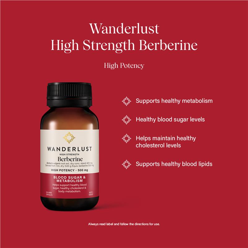 Wanderlust High Strength Berberine 120 Capsules