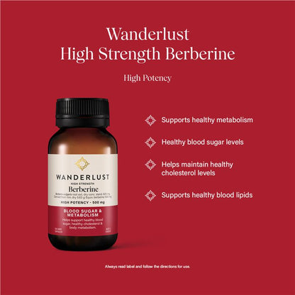 Wanderlust High Strength Berberine 120 Capsules