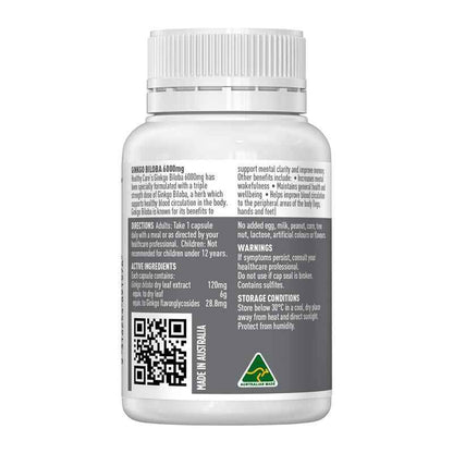 Healthy Care Ginkgo Biloba 6000mg 60 Capsules