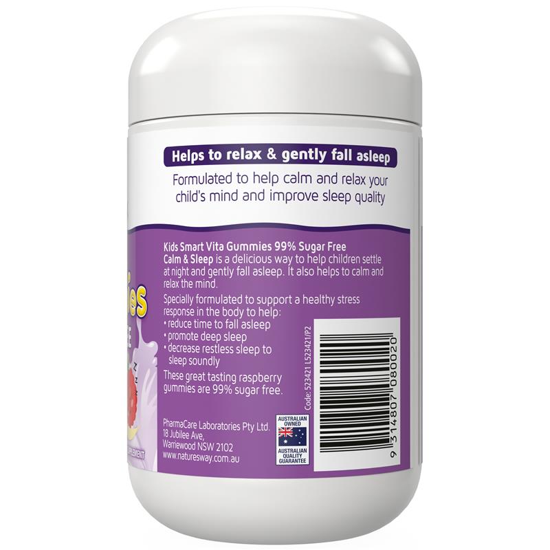 Nature's Way Kids Smart Vita Gummies Sugar Free Calm & Sleep 50 Gummies