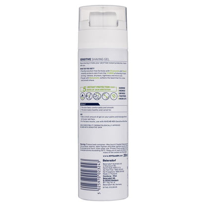NIVEA MEN Sensitive Shaving Gel Instant Protection 200ml - GimmeNow