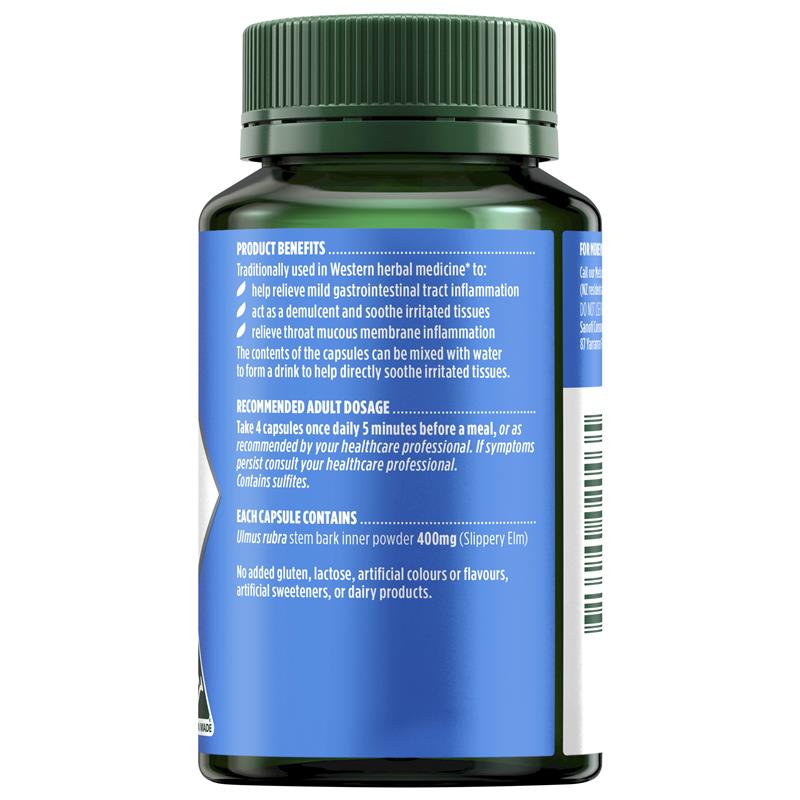 Nature's Own Slippery Elm 400mg 60 Capsules
