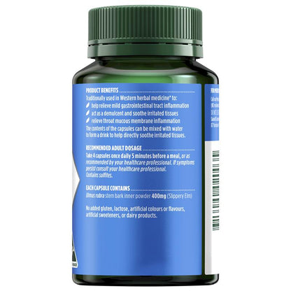 Nature's Own Slippery Elm 400mg 60 Capsules