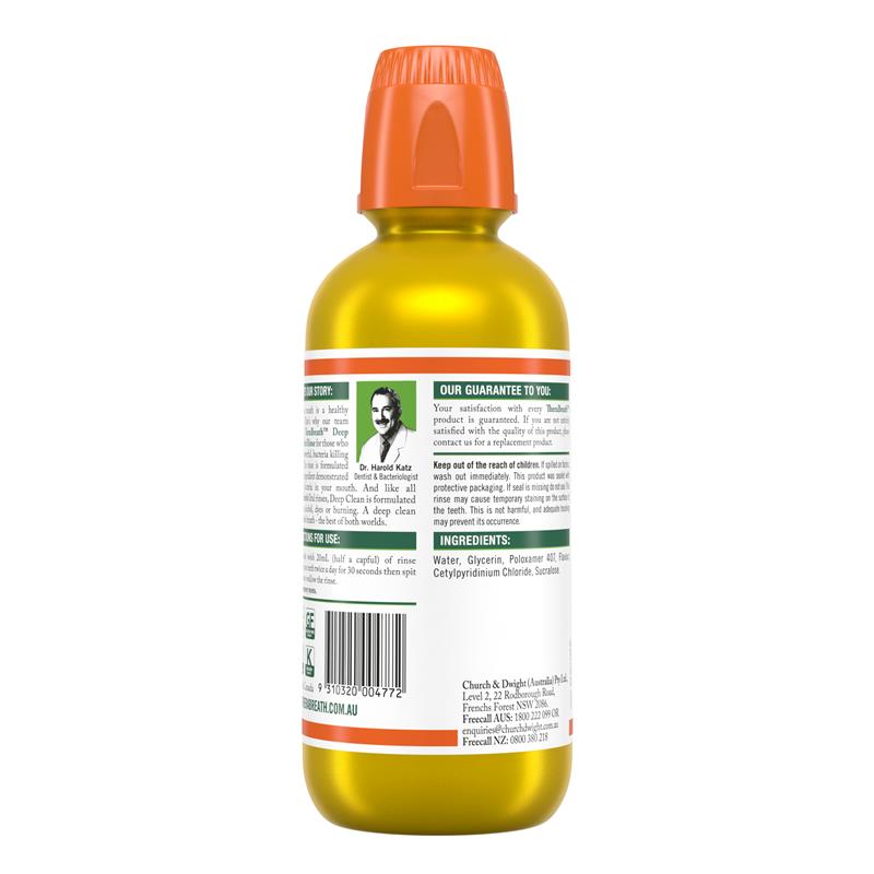 Therabreath Deep Clean Oral Rinse 473ml