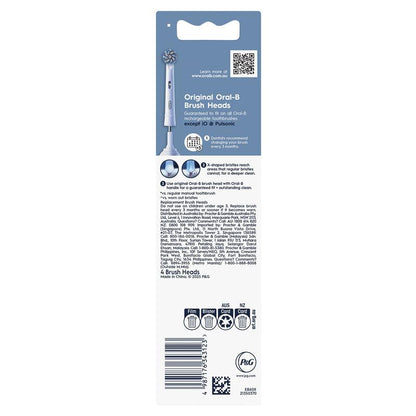 Oral B Power Toothbrush Sensitive Clean Refills 4 Pack