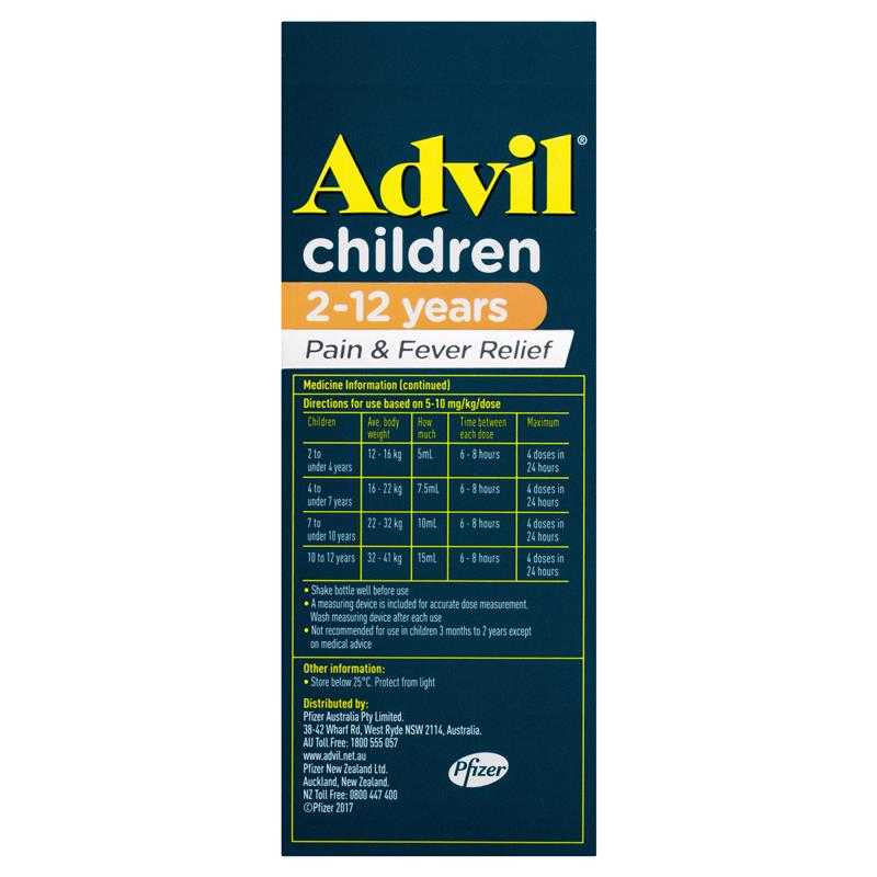 Advil Pain & Fever Suspension 200mL