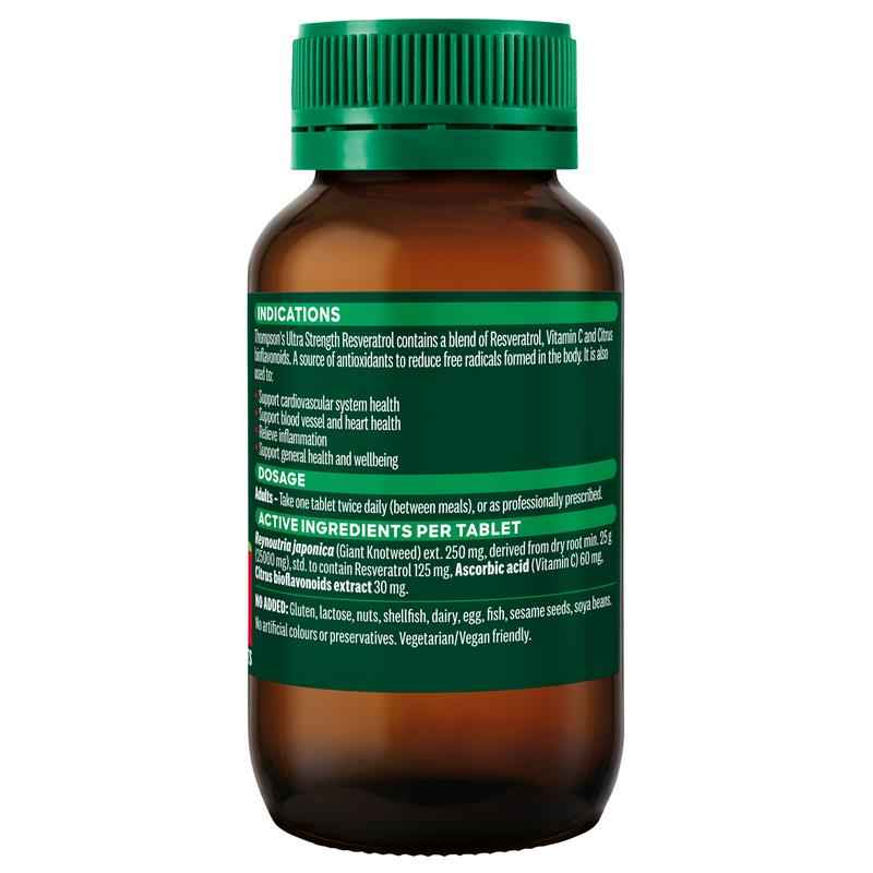 Thompson's Ultra Strength Resveratrol 60 Tablets