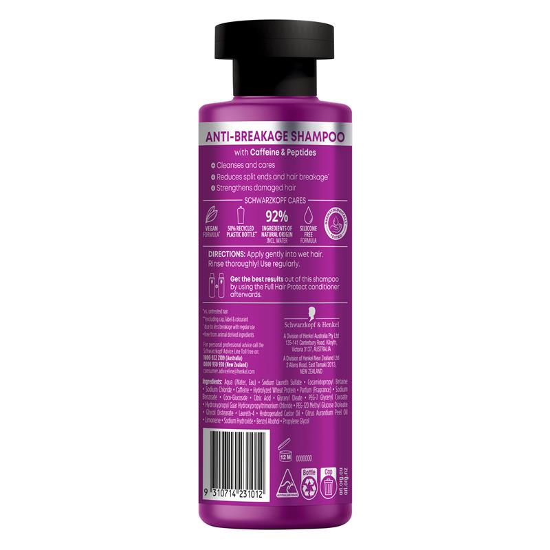 Schwarzkopf Extra Care Full Hair Protect Anti-Breakage Shampoo 200ml