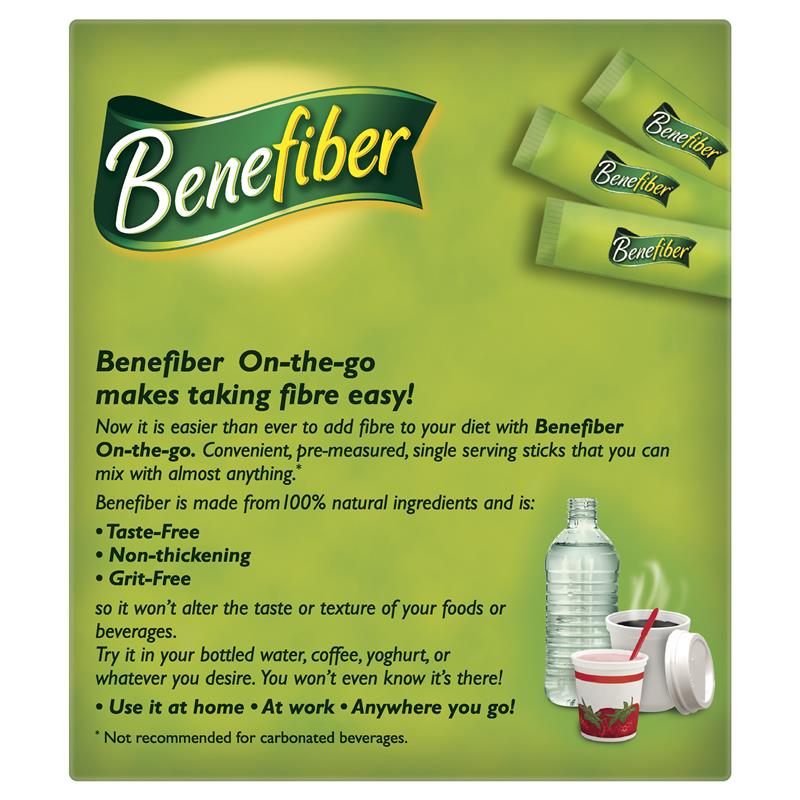 Benefiber Natural Fibre Supplement On-the-Go Stick 28 Pack