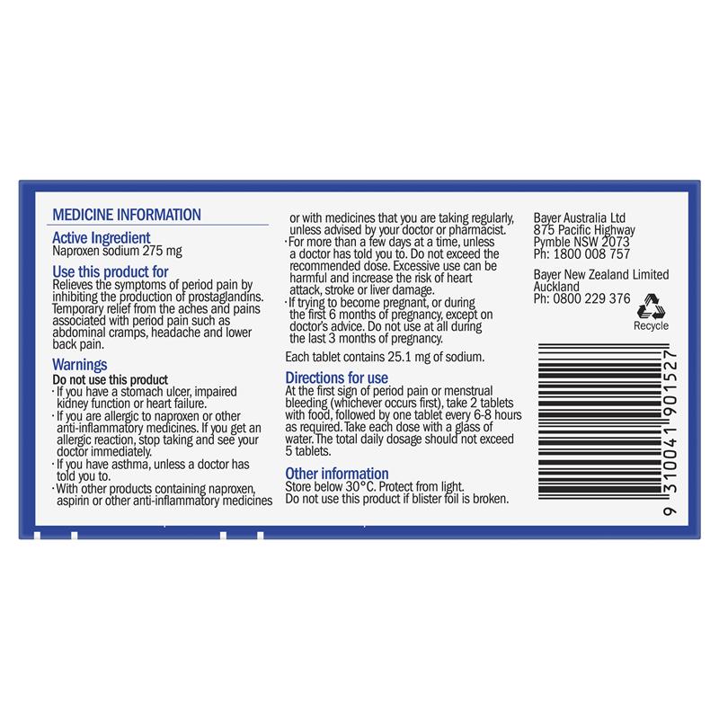 Naprogesic 275mg Tablets 24 Pack