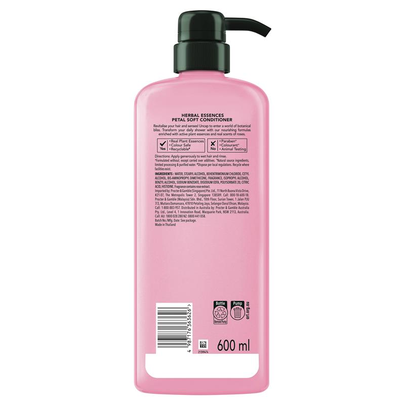Herbal Essences Conditioner Petal Soft Rose Haircare 600ml
