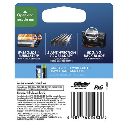 Gillette Fusion Proglide Power Razor Blades 4 Pack