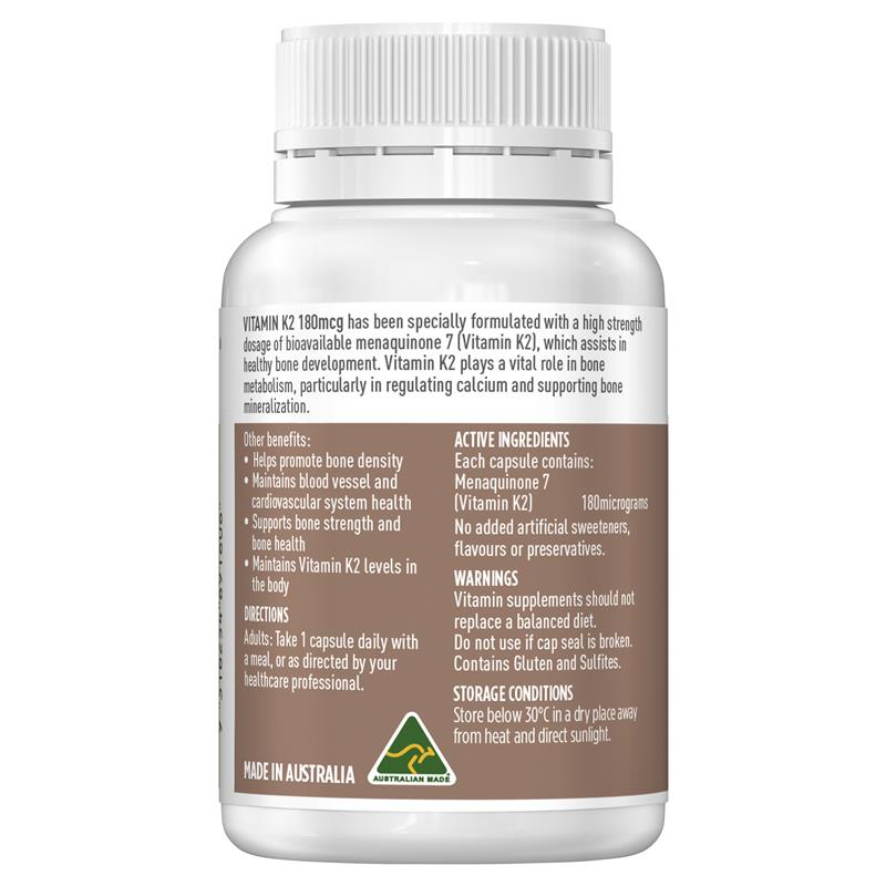 Healthy Care Vitamin K2 180mg 50 Capsules