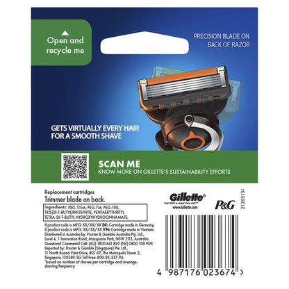 Gillette Fusion Proglide Manual Razor Blades 8 Pack