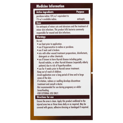 Betadine Antiseptic Topical Solution Liquid 100mL