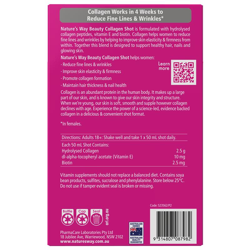 Nature's Way Beauty Collagen Shot 10 x 50ml