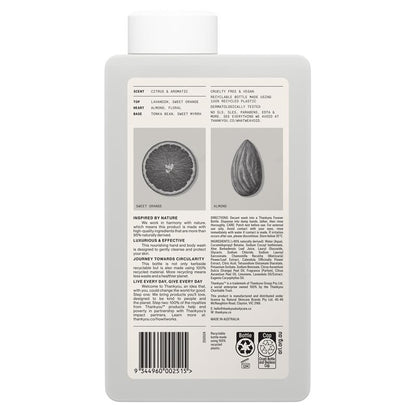 Thankyou Hand & Body Wash Botanical Sweet Orange & Almond Refill 1L