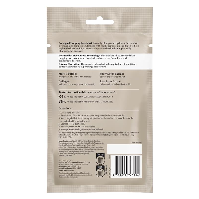 Dr. LeWinn's Plump + Lift Collagen Plumping Face Mask